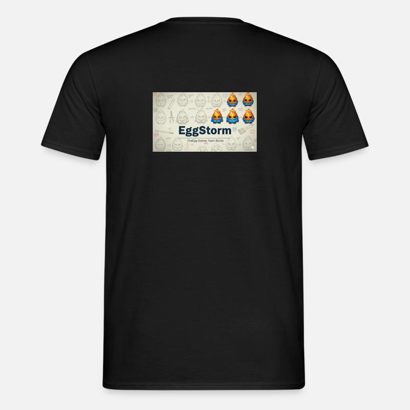 FireEgg Games Team - Männer T-Shirt - Schwarz
