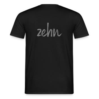 dix 10 numéro de cadeau d'anniversaire - T-shirt homme - noir - Dos - AI Model Male 178 light (178cm)