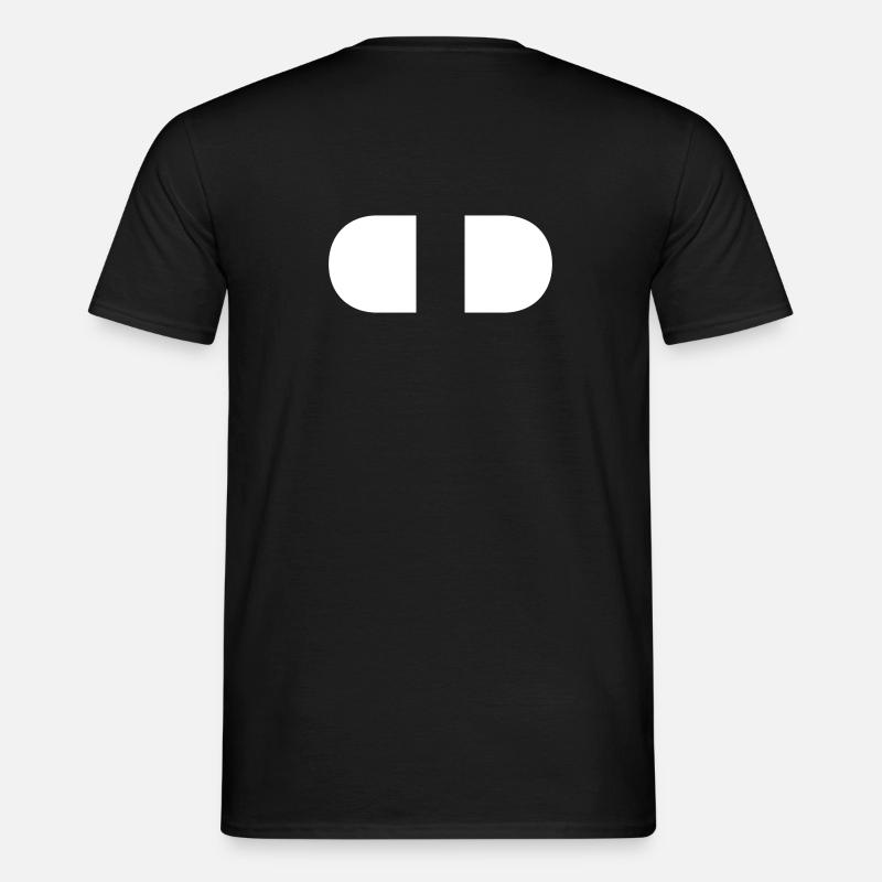 controller-split-weiss - Männer T-Shirt - Schwarz