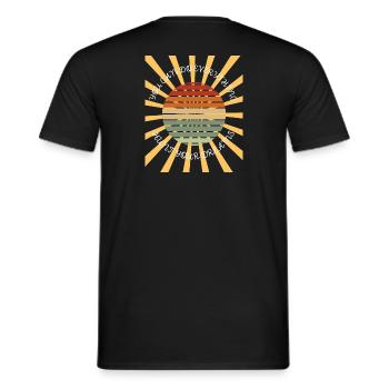 À la poursuite du rêve Conception de motivation - T-shirt homme - noir - Dos - AI Model Male 178 light (178cm)