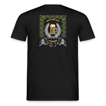 Design de bière élégant - le must-have pour les hommes - T-shirt homme - noir - Dos - AI Model Male 178 light (178cm)