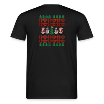 Ugly christmas tricot Design - T-shirt homme - noir - Dos - AI Model Male 178 light (178cm)