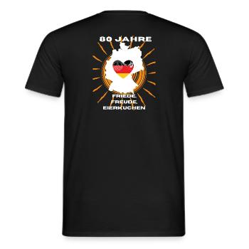 Paix en Allemagne - T-shirt homme - noir - Dos - AI Model Male 178 light (178cm)
