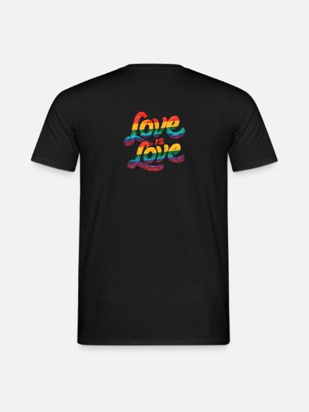 Love is Love - Männer T-Shirt - Schwarz