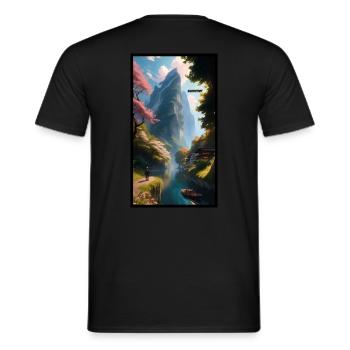 Die 4 Jahreszeiten: Sommer - Männer T-Shirt - Schwarz - Hinten - AI Model Male 178 light (178cm)