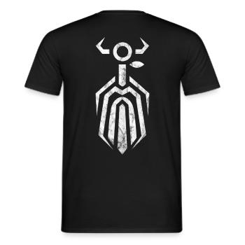 Odin God Asgard Walhalla Nordic Viking Wotan - Men's T-Shirt - black - Back - AI Model Male 178 light (178cm)