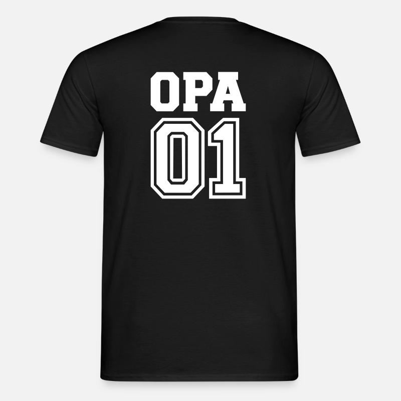 Opa - Männer T-Shirt - Schwarz