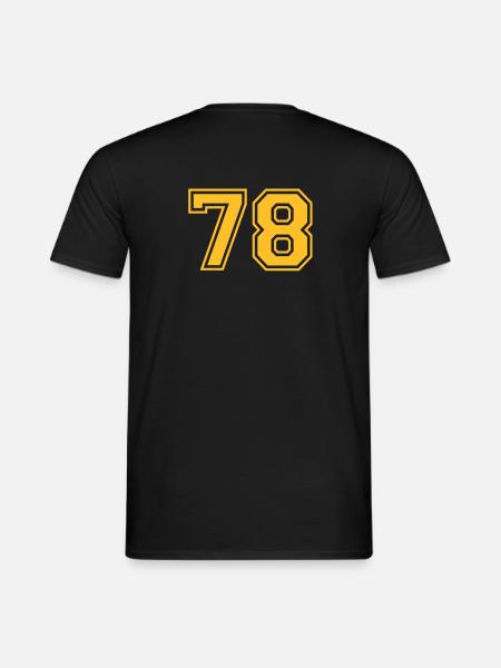 78 - Männer T-Shirt - Schwarz
