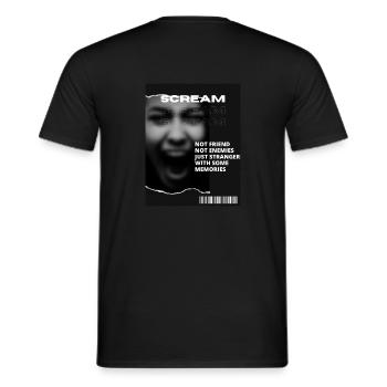 Scream Queen - Men's T-Shirt - black - Back - AI Model Male 178 light (178cm)