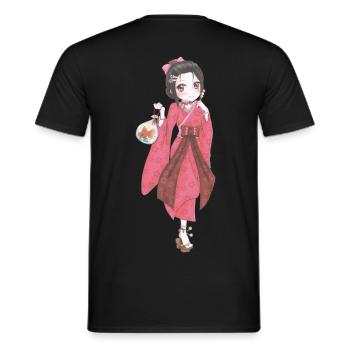 Manga - Men's T-Shirt - black - Back - AI Model Male 178 light (178cm)