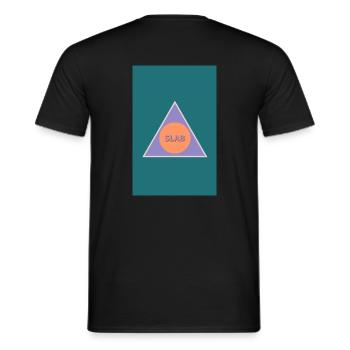 SLAB LOGO - Männer T-Shirt - Schwarz - Hinten - AI Model Male 178 light (178cm)