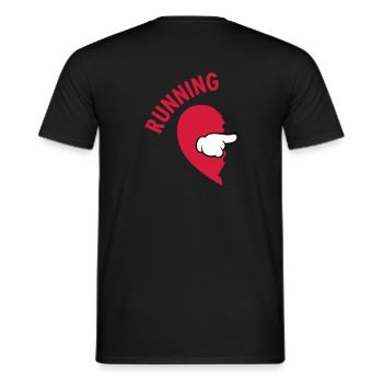 Running Partner (Part 1) - Männer T-Shirt - Schwarz - Hinten - AI Model Male 178 light (178cm)