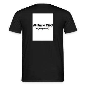 Conception de vaccins pour les PDG tournée vers l’avenir - T-shirt homme - noir - Dos - AI Model Male 178 light (178cm)