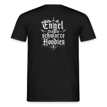 Gotische Schrift Ornament Hoodie - Männer T-Shirt - Schwarz - Hinten - AI Model Male 178 light (178cm)