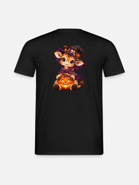 Gir'Halloween süße Giraffe - Männer T-Shirt - Schwarz
