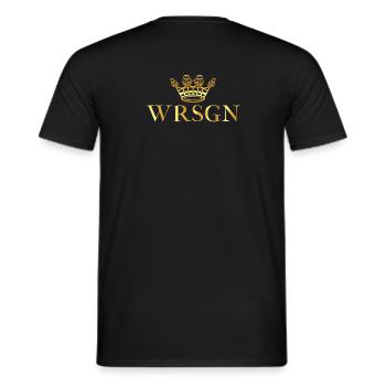 WRSGN - Bekannt wie die Krone des Siegerlands - Männer T-Shirt - Schwarz - Hinten - AI Model Male 178 light (178cm)
