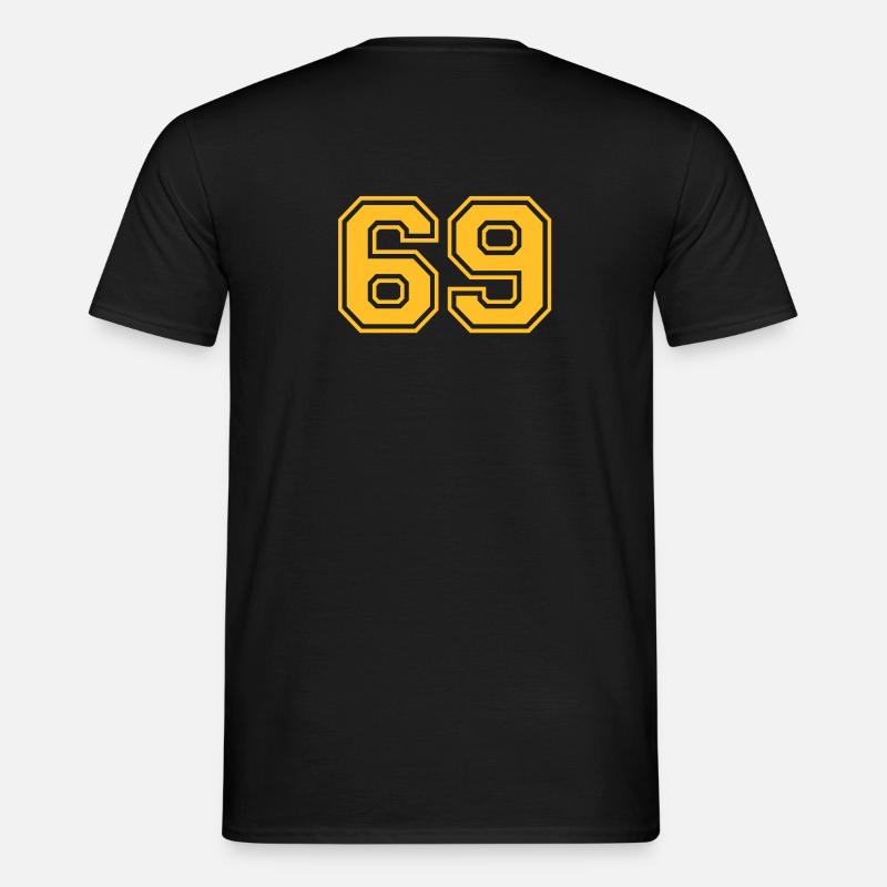 69 - Männer T-Shirt - Schwarz