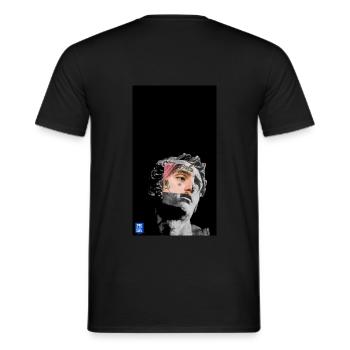 pesa 𝚜𝚎𝚊𝚜𝚘𝚗 𝚟𝚘𝚒𝚍 𝐫𝐞𝐭𝐡𝐢𝐧𝐤 - Männer T-Shirt - Schwarz - Hinten - AI Model Male 178 light (178cm)
