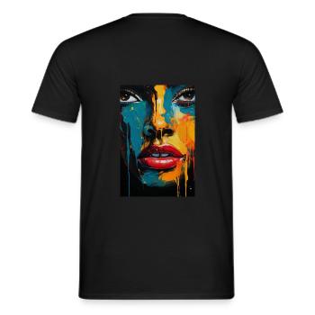 Art of Humanity - Männer T-Shirt - Schwarz - Hinten - AI Model Male 178 light (178cm)