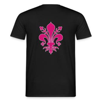 Purple girl - Men's T-Shirt - black - Back - AI Model Male 178 light (178cm)