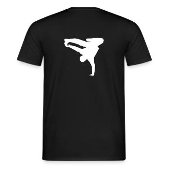 Breakdance Move Graphiques blanc - T-shirt homme - noir - Dos - AI Model Male 178 light (178cm)