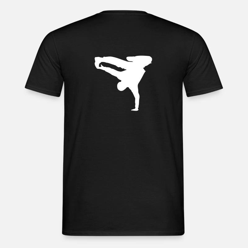 Breakdance Move graphic white - Men’s T-shirt - black