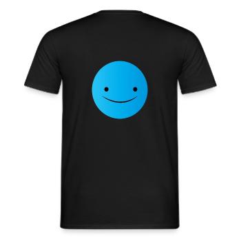 SHy GuY Logo - T-shirt homme - noir - Dos - AI Model Male 178 light (178cm)