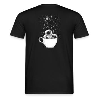 Astronaut in space - Men's T-Shirt - black - Back - AI Model Male 178 light (178cm)