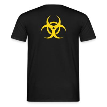 Hazard - Männer T-Shirt - Schwarz - Hinten - AI Model Male 178 light (178cm)