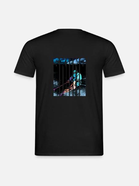 Skifahrer - Männer T-Shirt - Schwarz