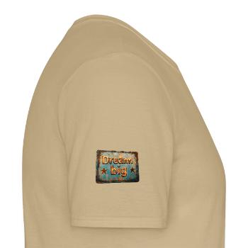 Dream big - Men's T-Shirt - sand beige - Right - AI Model Male 178 light (178cm)