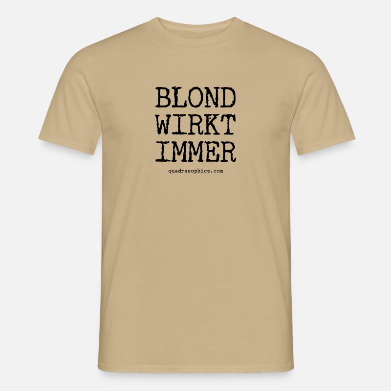 Blond - Männer T-Shirt - Sandbeige
