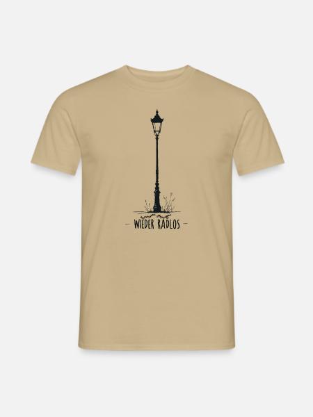 radfahren spruch wieder radlos fahrrad geklaut - Männer T-Shirt - Sandbeige