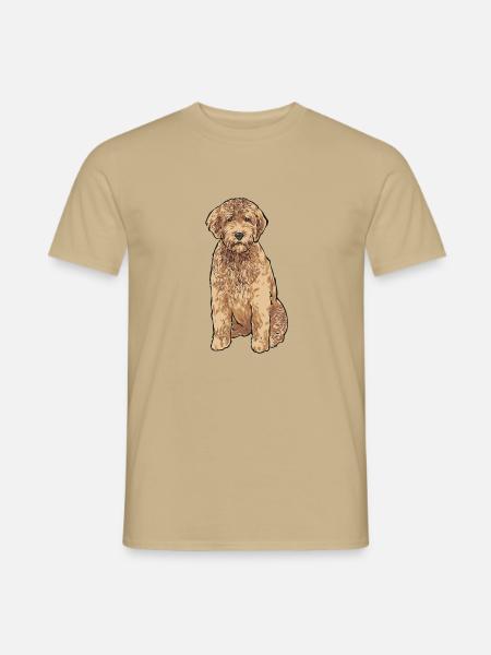 Goldendoodle Hund Geschenk - Männer T-Shirt - Sandbeige