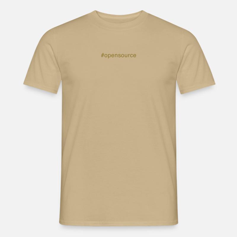 opensource - Männer T-Shirt - Sandbeige