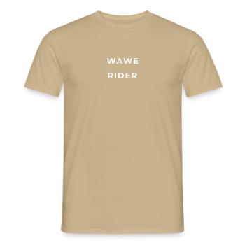 Wave Runner - Men's T-Shirt - sand beige - Front - AI Model Male 178 light (178cm)
