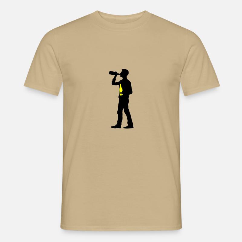 Drinker Beer - Men’s T-shirt - sand beige