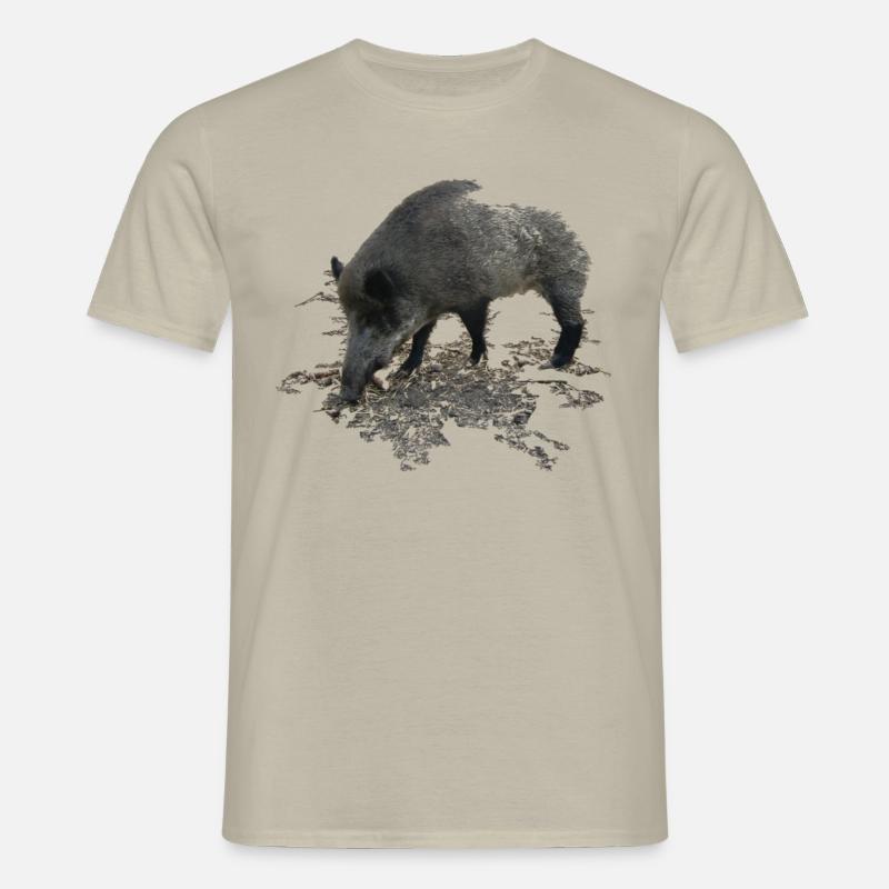 Dzik - Koszulka męska - piaskowy beż