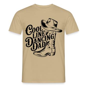 Danse en ligne Papa danse Danse en ligne - T-shirt homme - beige sable - Devant - AI Model Male 178 light (178cm)