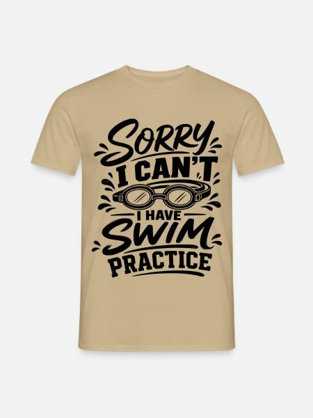 Schwimmen - Männer T-Shirt - Sandbeige