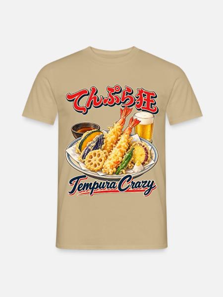Tempura Crazy - Männer T-Shirt - Sandbeige