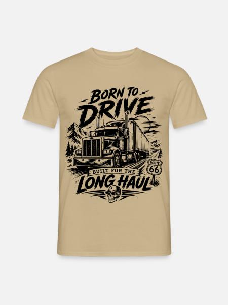 Lkw Fahrer - Männer T-Shirt - Sandbeige