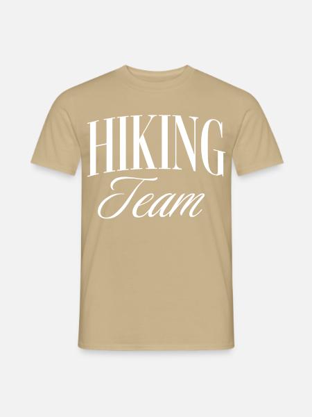 Hiking Team - Männer T-Shirt - Sandbeige