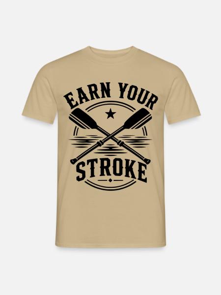 Rudern - Männer T-Shirt - Sandbeige