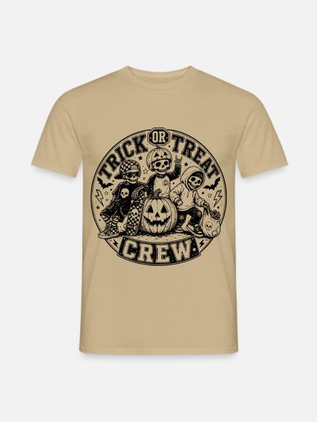 Trick or Treat Crew - Männer T-Shirt - Sandbeige