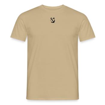Steeldarts Ibbenbüren Minimalist Hell - Männer T-Shirt - Sandbeige - Vorne - AI Model Male 178 light (178cm)