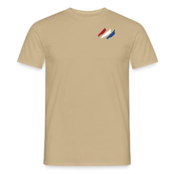 Pays-Bas - T-shirt homme - beige sable - Devant - AI Model Male 178 light (178cm)