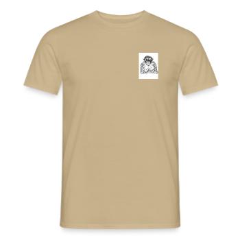 Affe - Männer T-Shirt - Sandbeige - Vorne - AI Model Male 178 light (178cm)