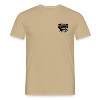 Path Goal - Men's T-Shirt - sand beige - Front - AI Model Male 178 light (178cm)