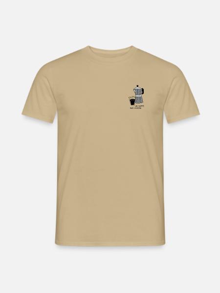 Ein Kaffee, per favore. - Männer T-Shirt - Sandbeige